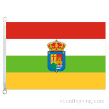 La_Rioja_(with_coat_of_arms) vlag 90*150cm 100% polyester